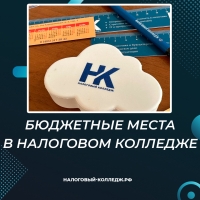 Бюджетные места в Налоговом колледже